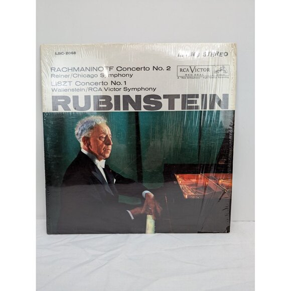 Rubinstein Rachmaninoff Concerto No 2 Liszt Concerto No 1 12" Vinyl LP Record - Picture 1 of 6